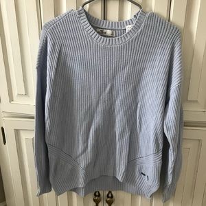 Hollister Crew Neck Light Blue Pullover Sweater
